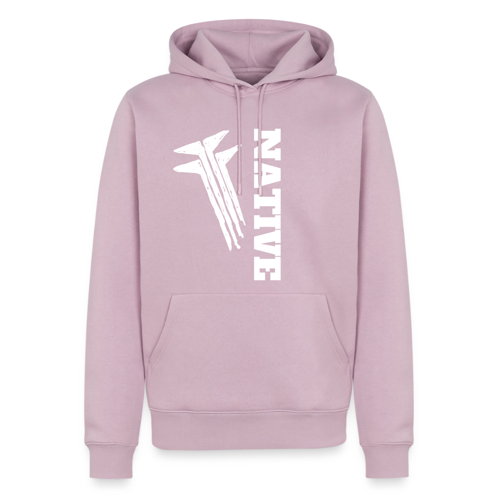 Native Slanted Frogs Men’s Premium Hoodie - dusty pink