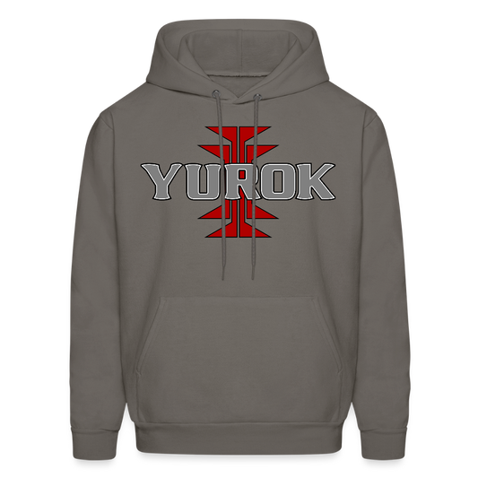 Yurok Frog Foot Men's Hoodie - asphalt gray