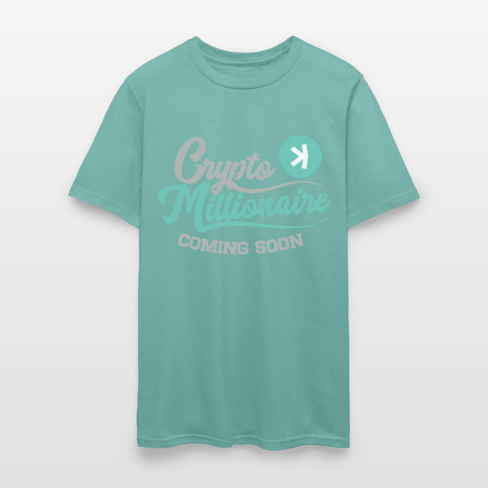 Crypto Millionaire Coming Soon Kaspa Logo - aquatic
