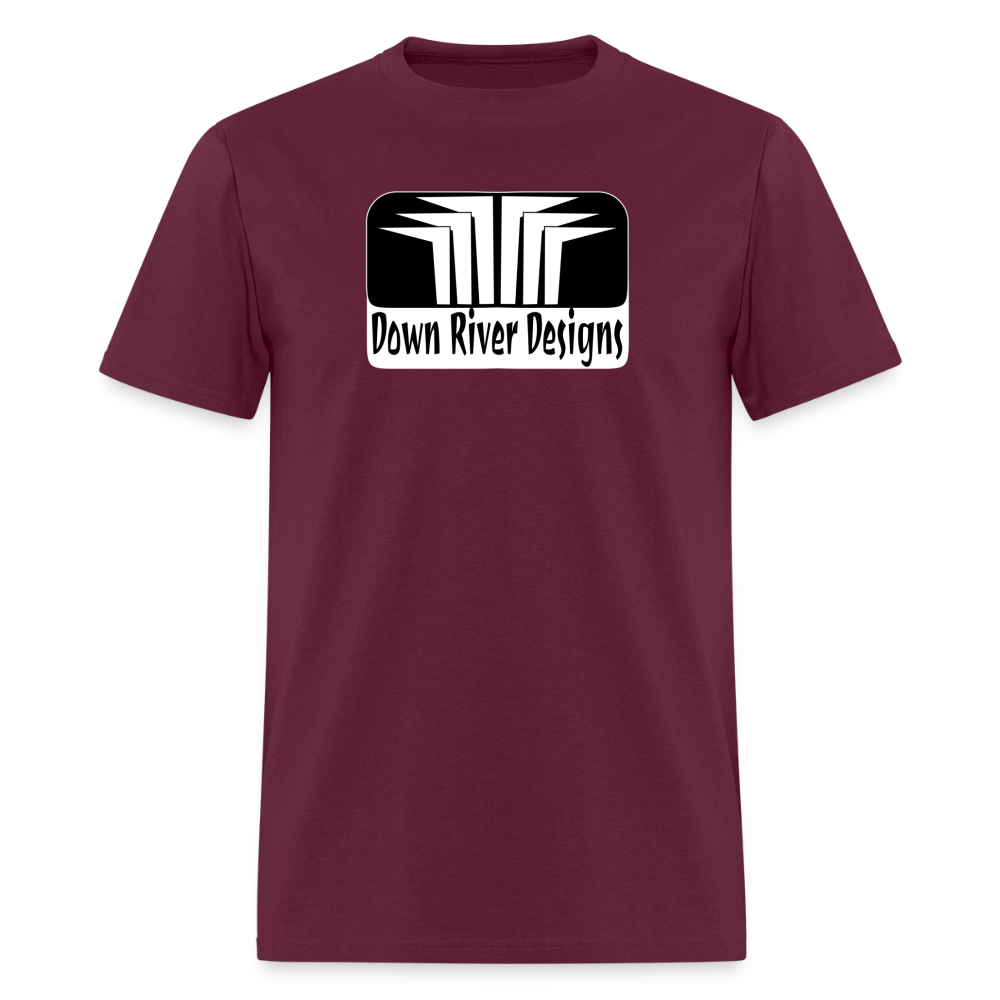 Down River Designs Men's T-Shirt - burgundy
