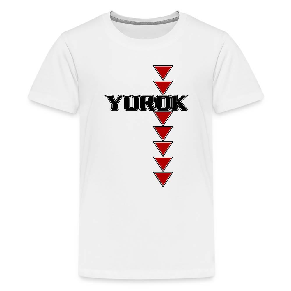 Yurok Sturgeon Back Kids' Premium T-Shirt - white