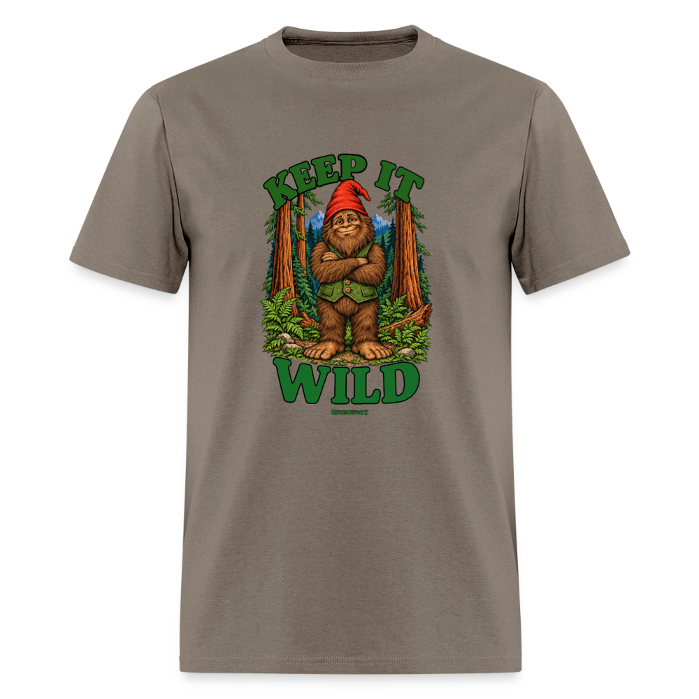 Keep It Wild Gnomefoot Men's T-Shirt - safari