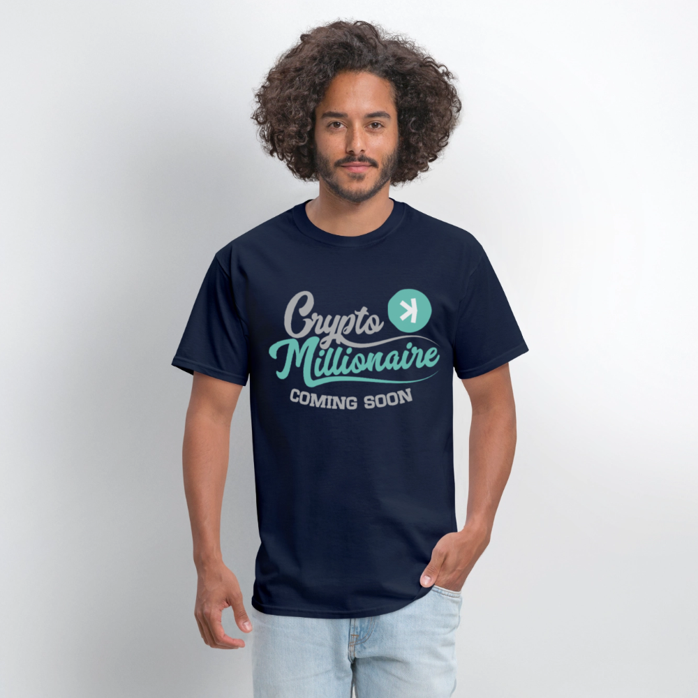 Crypto Millionaire Coming Soon Kaspa Logo - navy