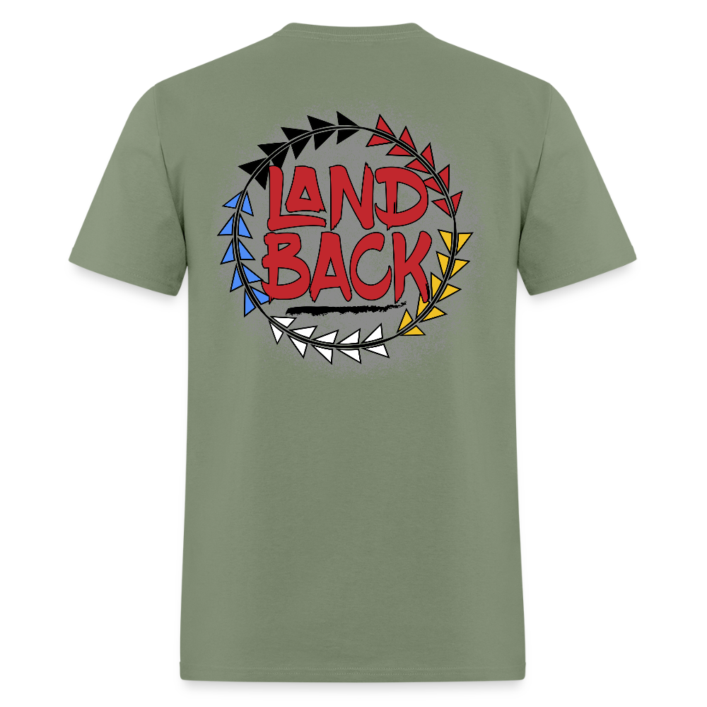 Land Back T-Shirt - military green
