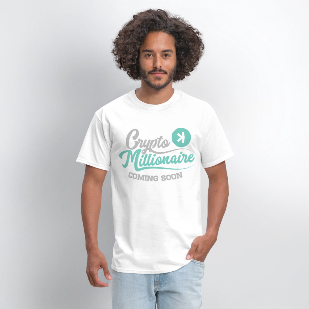 Crypto Millionaire Coming Soon Kaspa Logo - white