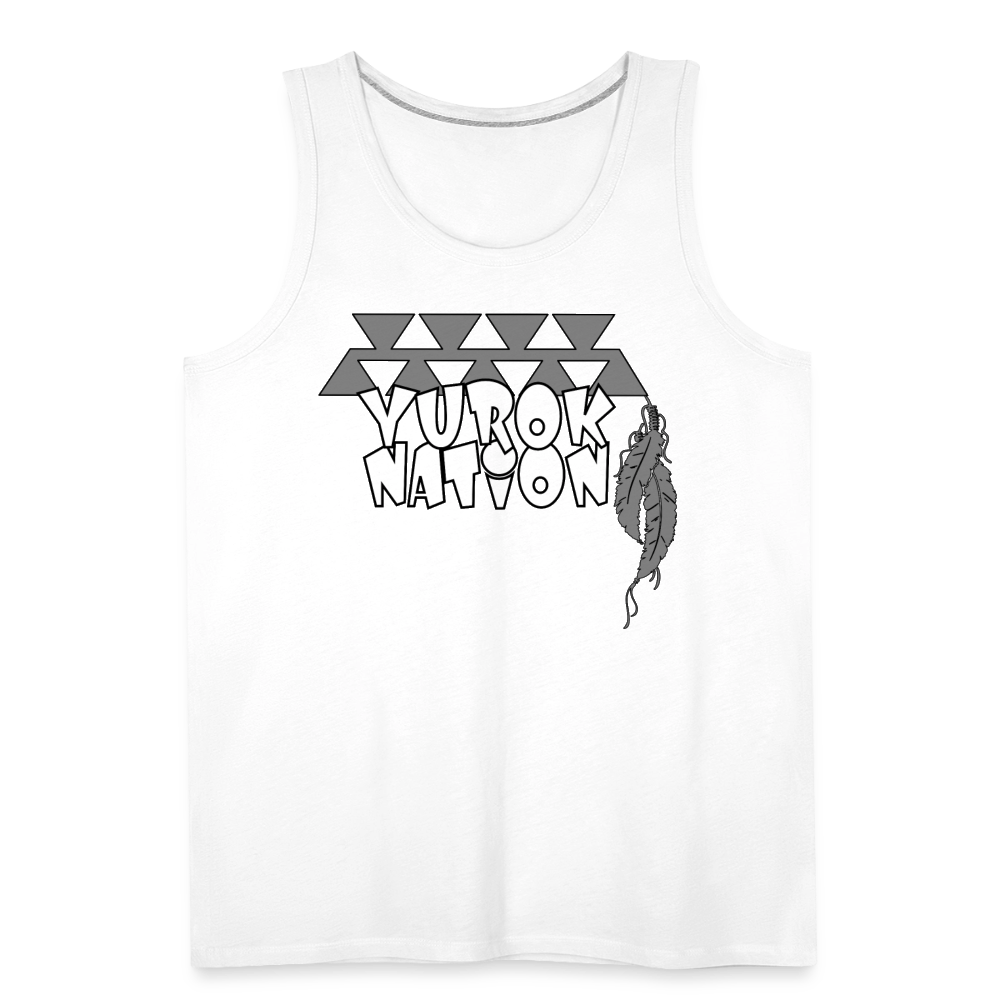 Yurok Nation Men’s Premium Tank - white