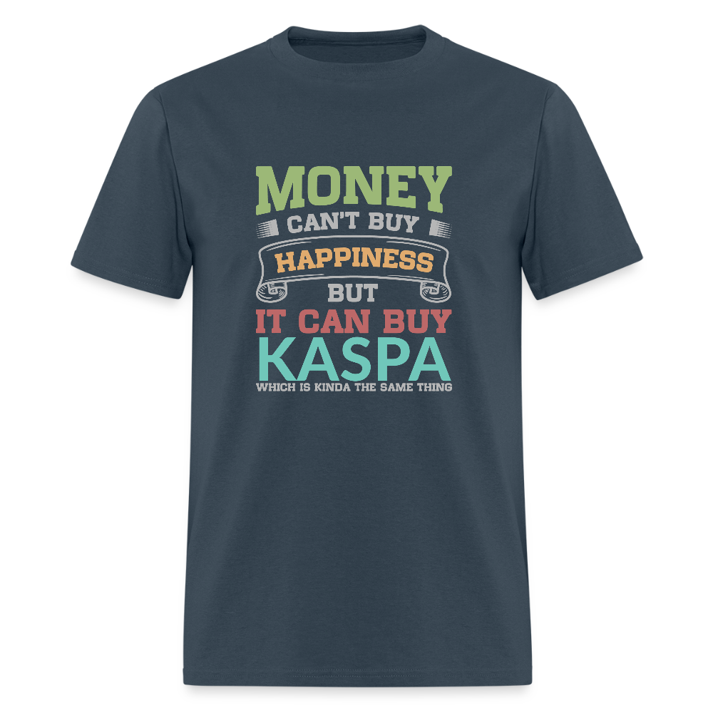 Money Can’t Buy Happiness Kaspa Shirt -  blue dusk