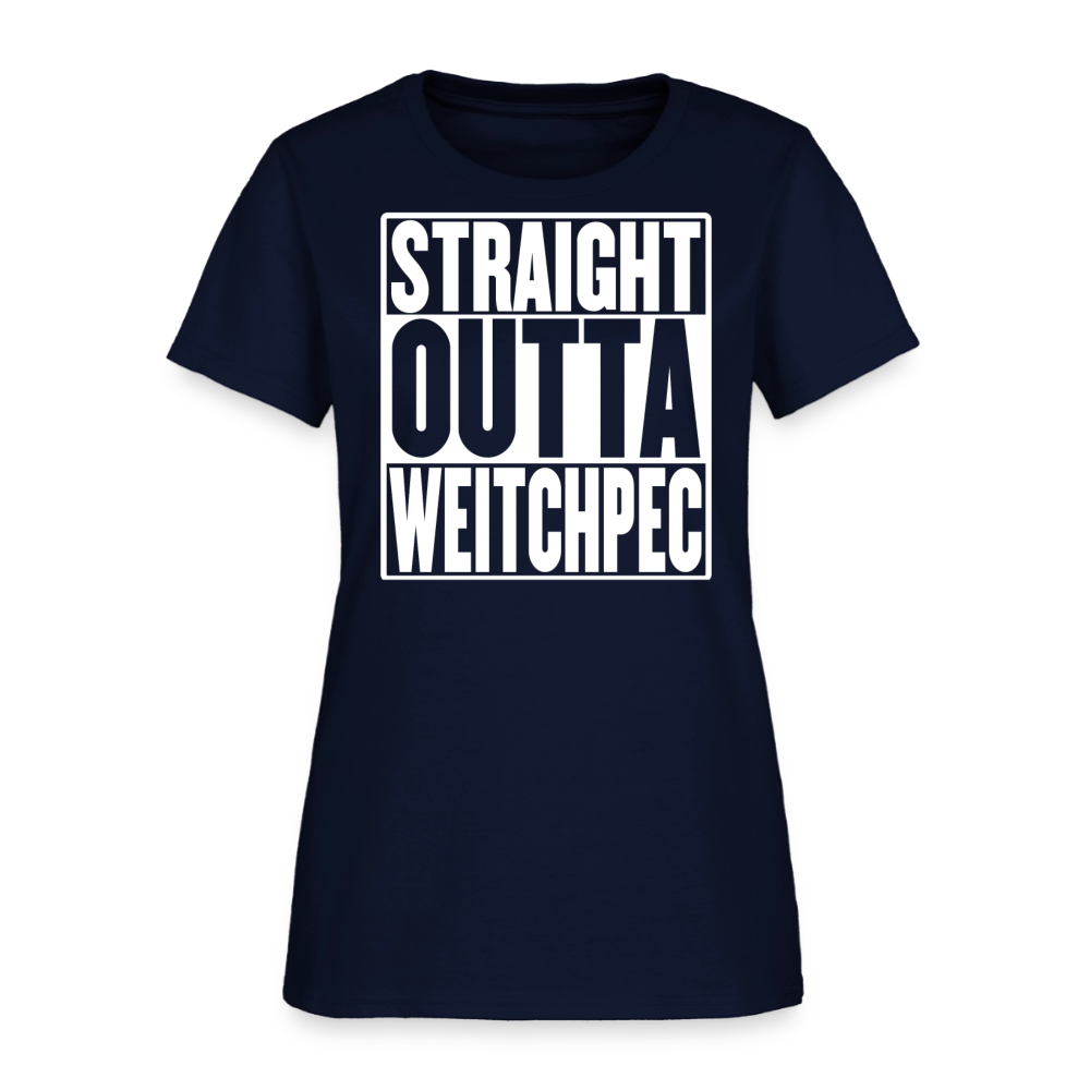 Straight Outta Weitchpec Women’s T-Shirt - navy