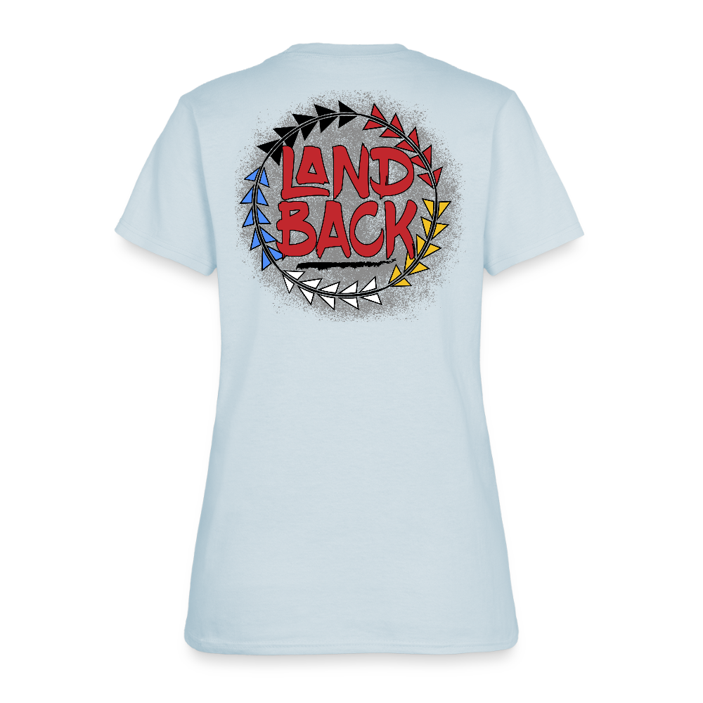 Land Back Women's T-Shirt - light blue
