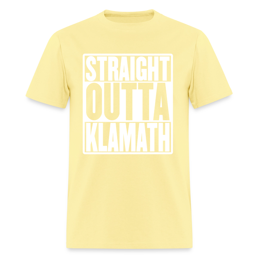 Straight Outta Klamath Men's T-Shirt - cornsilk