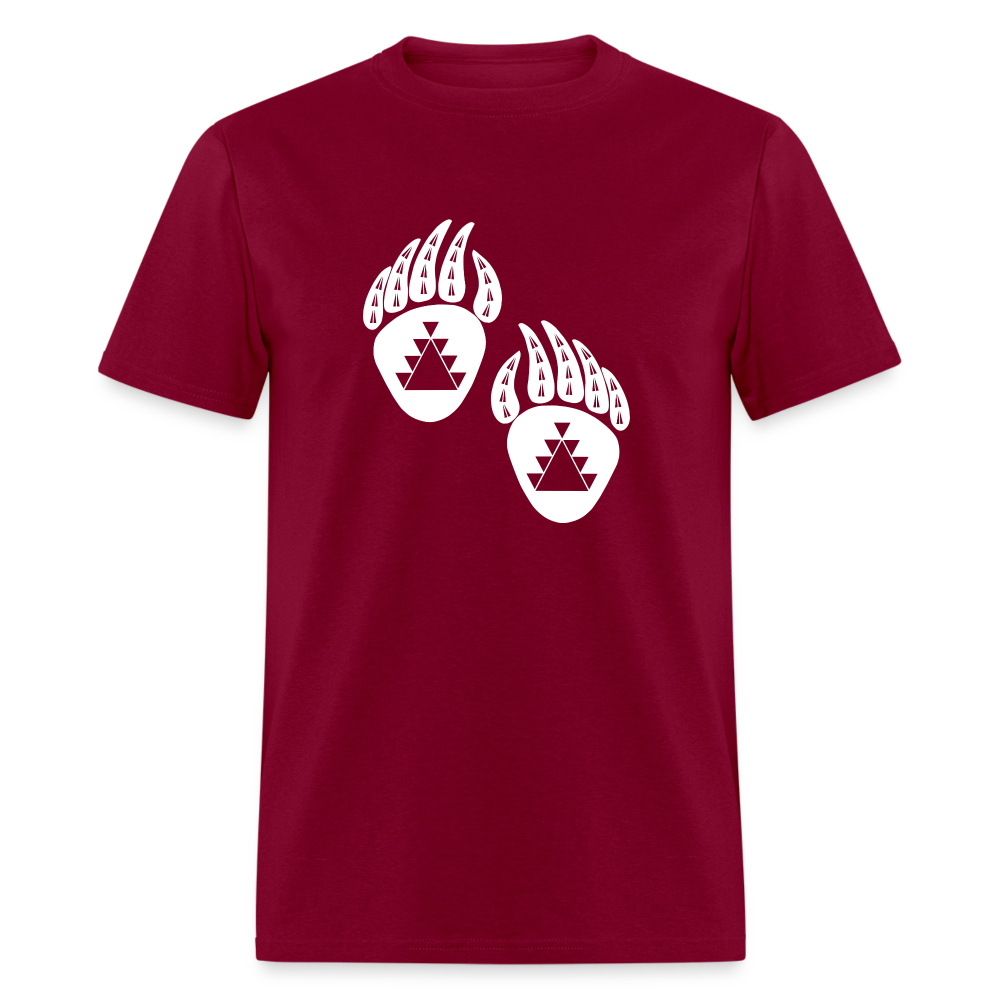 Bear Claws Unisex Classic T-Shirt - burgundy