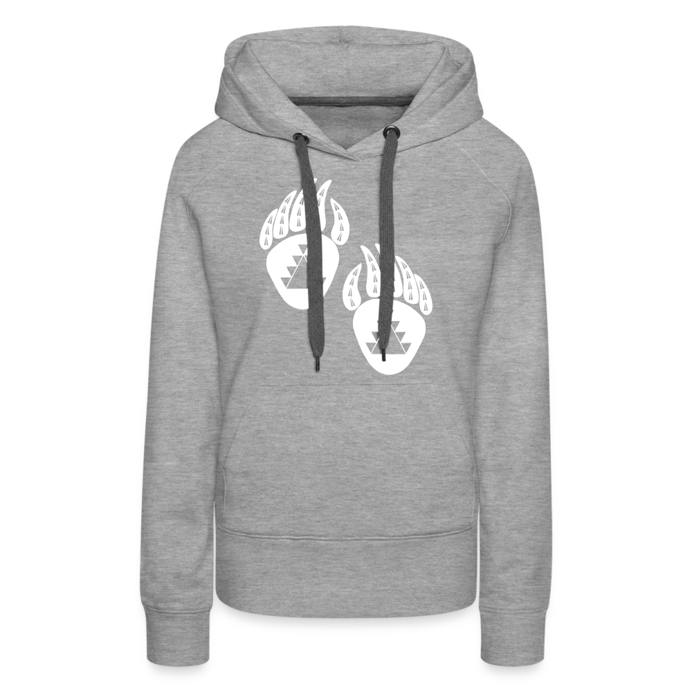 Bear Claws Women’s Premium Hoodie - heather grey