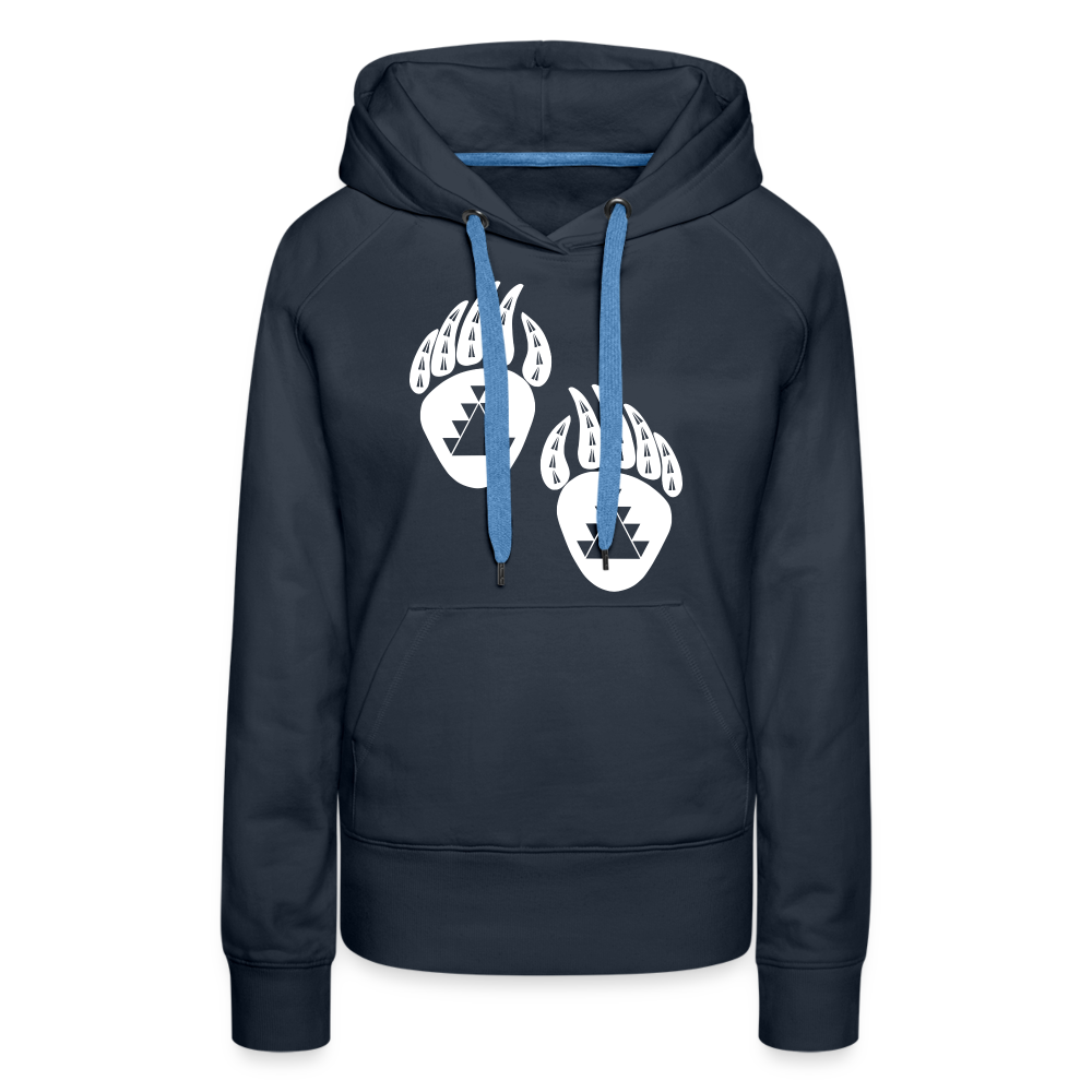 Bear Claws Women’s Premium Hoodie - navy
