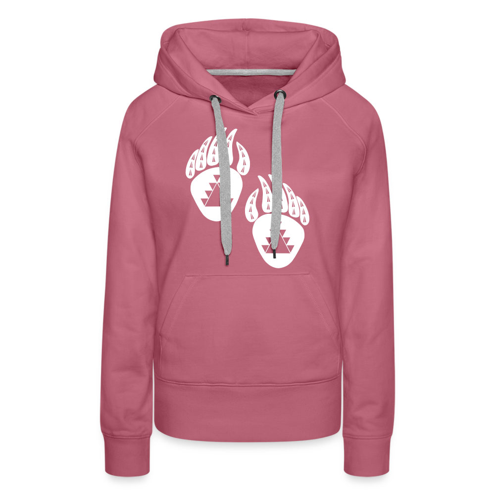 Bear Claws Women’s Premium Hoodie - mauve