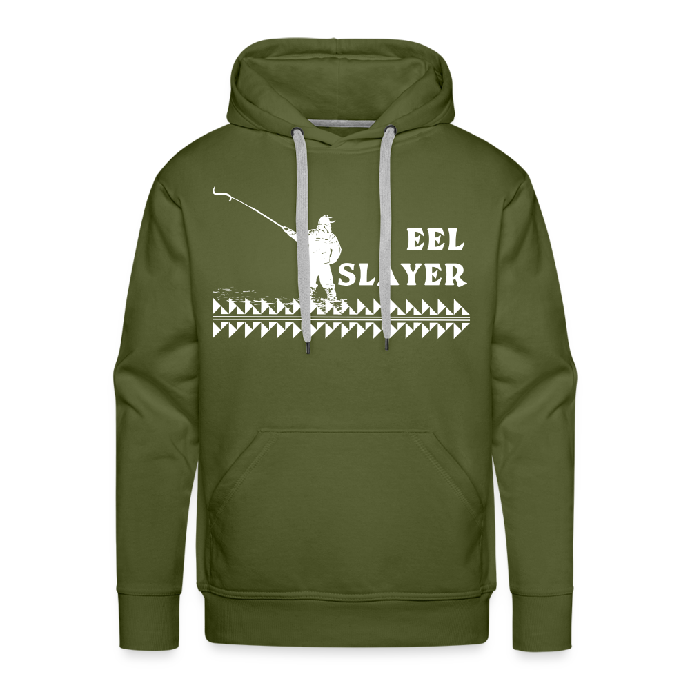 Eel Slayer Men’s Premium Hoodie - olive green