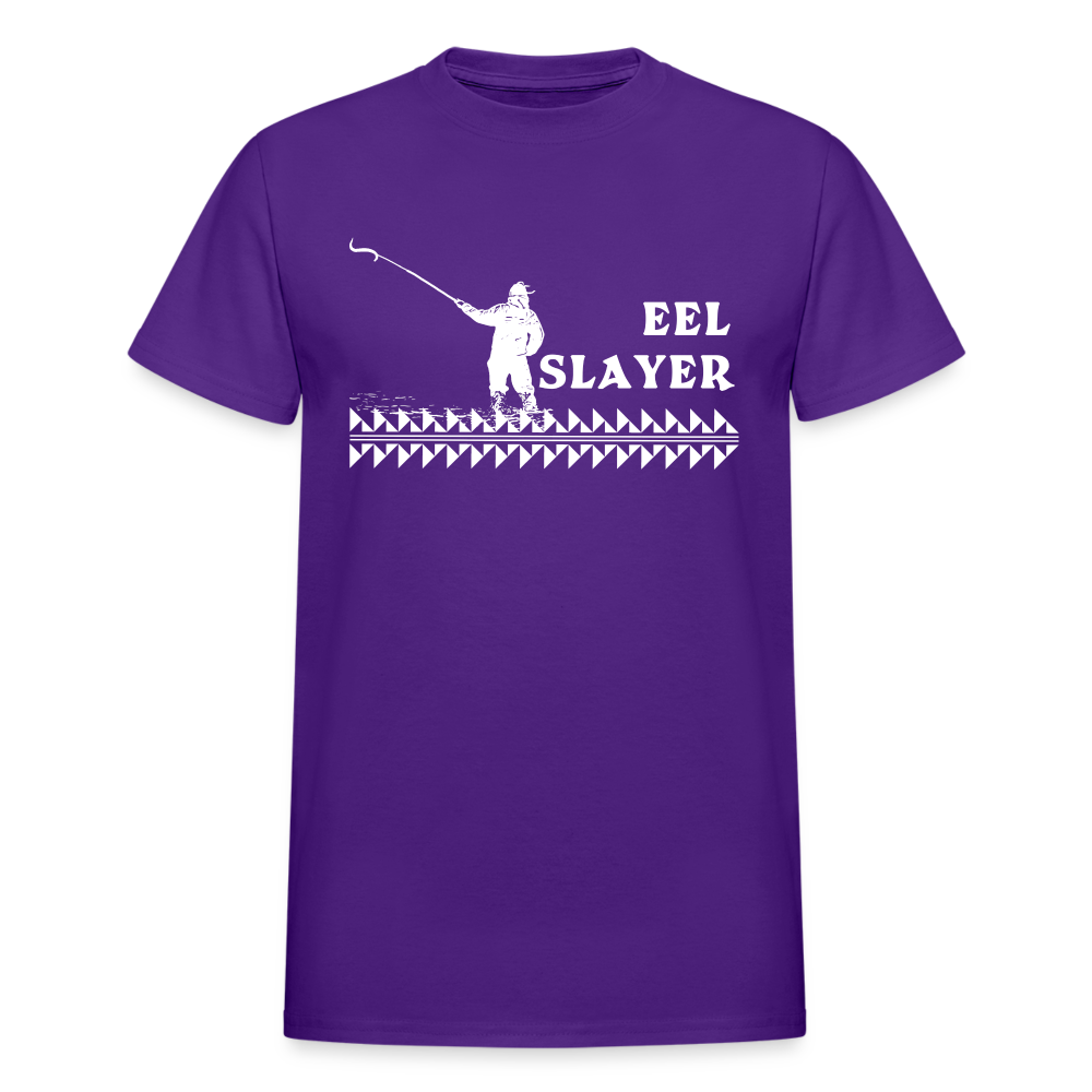 Eel Slayer Ultra Cotton Adult T-Shirt - purple