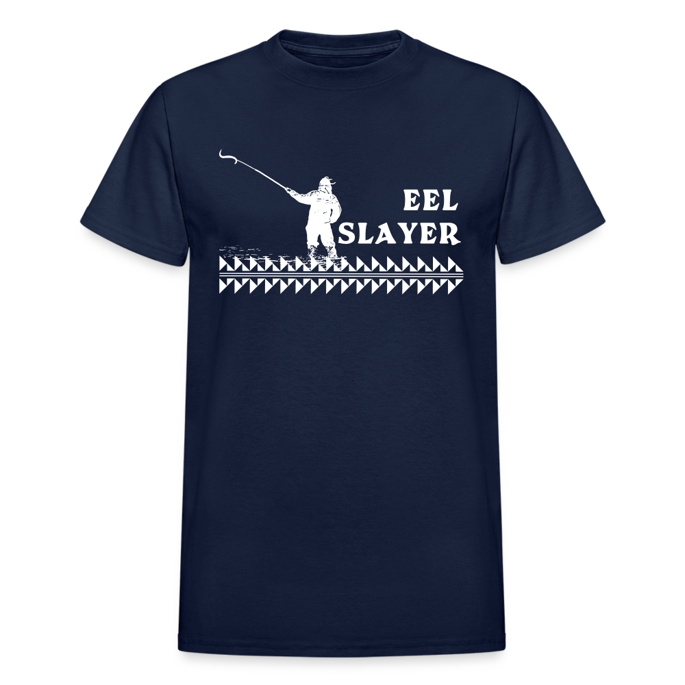 Eel Slayer Ultra Cotton Adult T-Shirt - navy