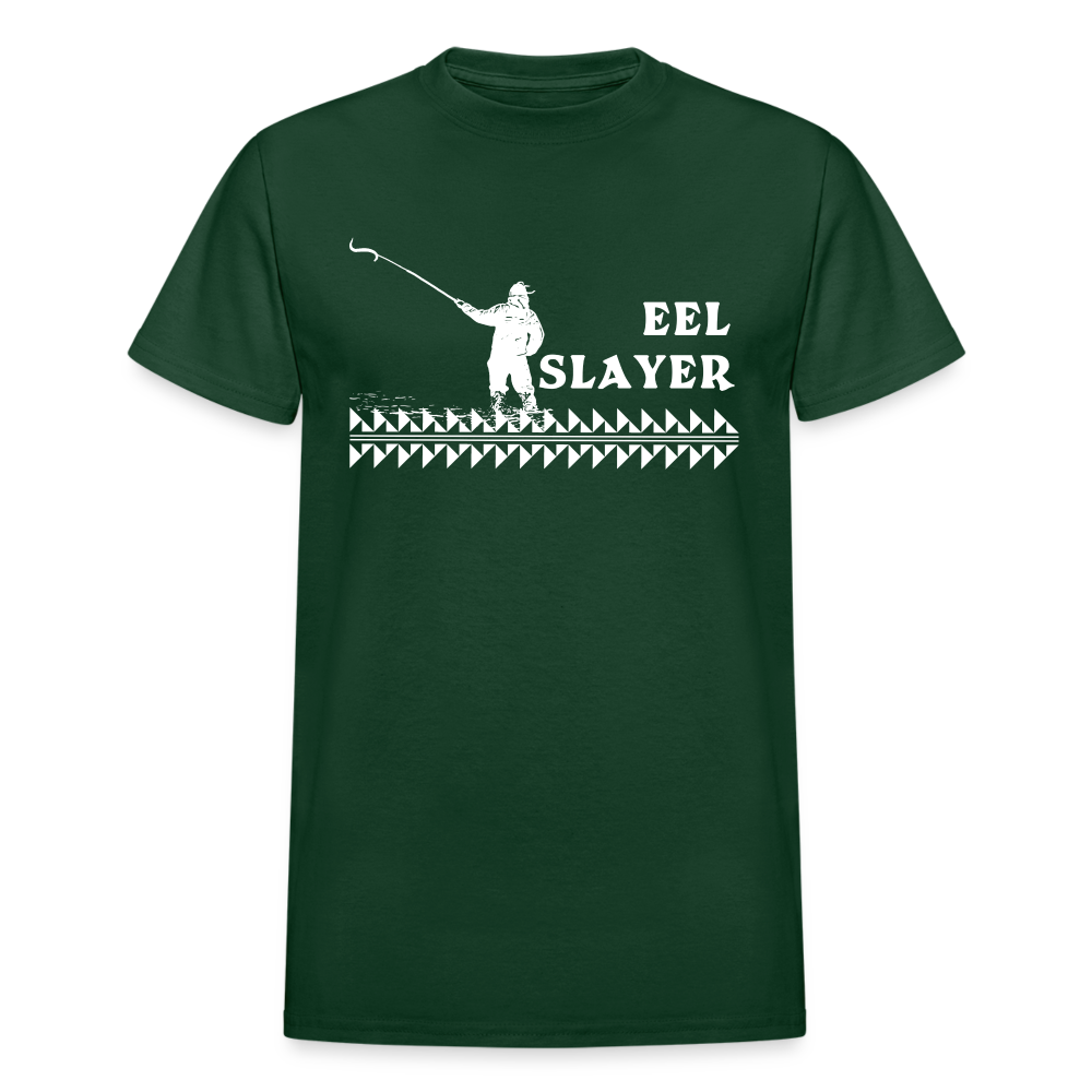 Eel Slayer Ultra Cotton Adult T-Shirt - forest green