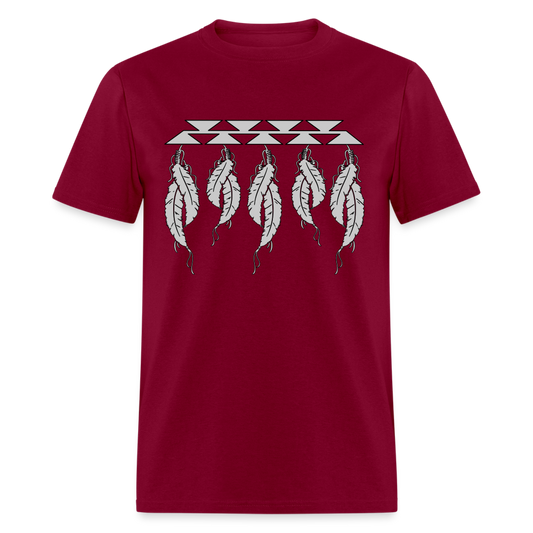 Feathers Classic T-Shirt - burgundy