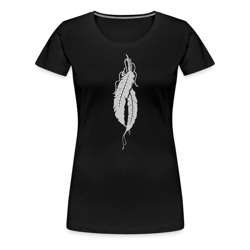 Just Feathers Women’s Premium T-Shirt - black