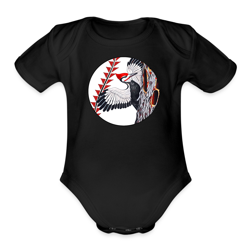 Kokonew Short Sleeve Baby Bodysuit - black