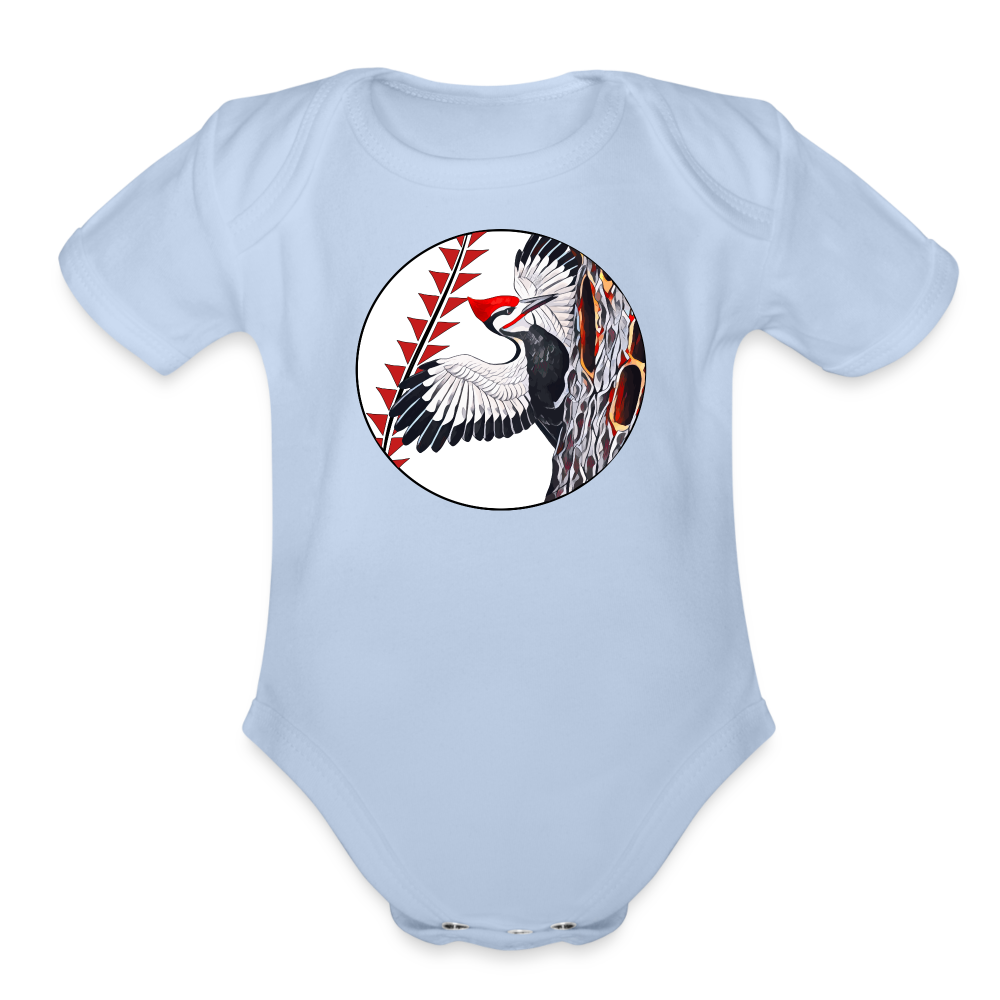 Kokonew Short Sleeve Baby Bodysuit - sky