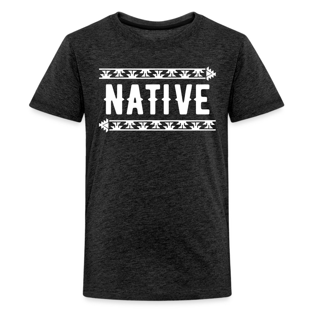 Native Frogs Kids' Premium T-Shirt - charcoal grey