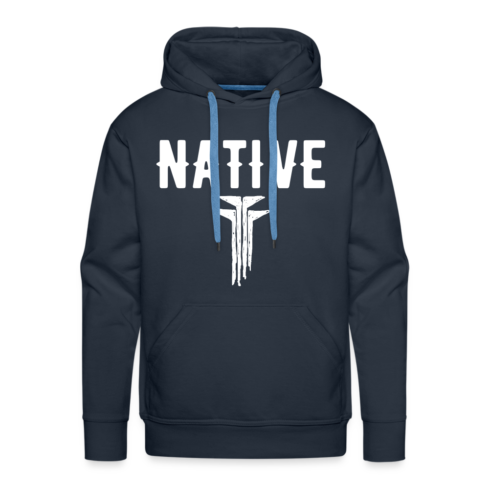 Native Frogs Sketch Men’s Premium Hoodie - navy