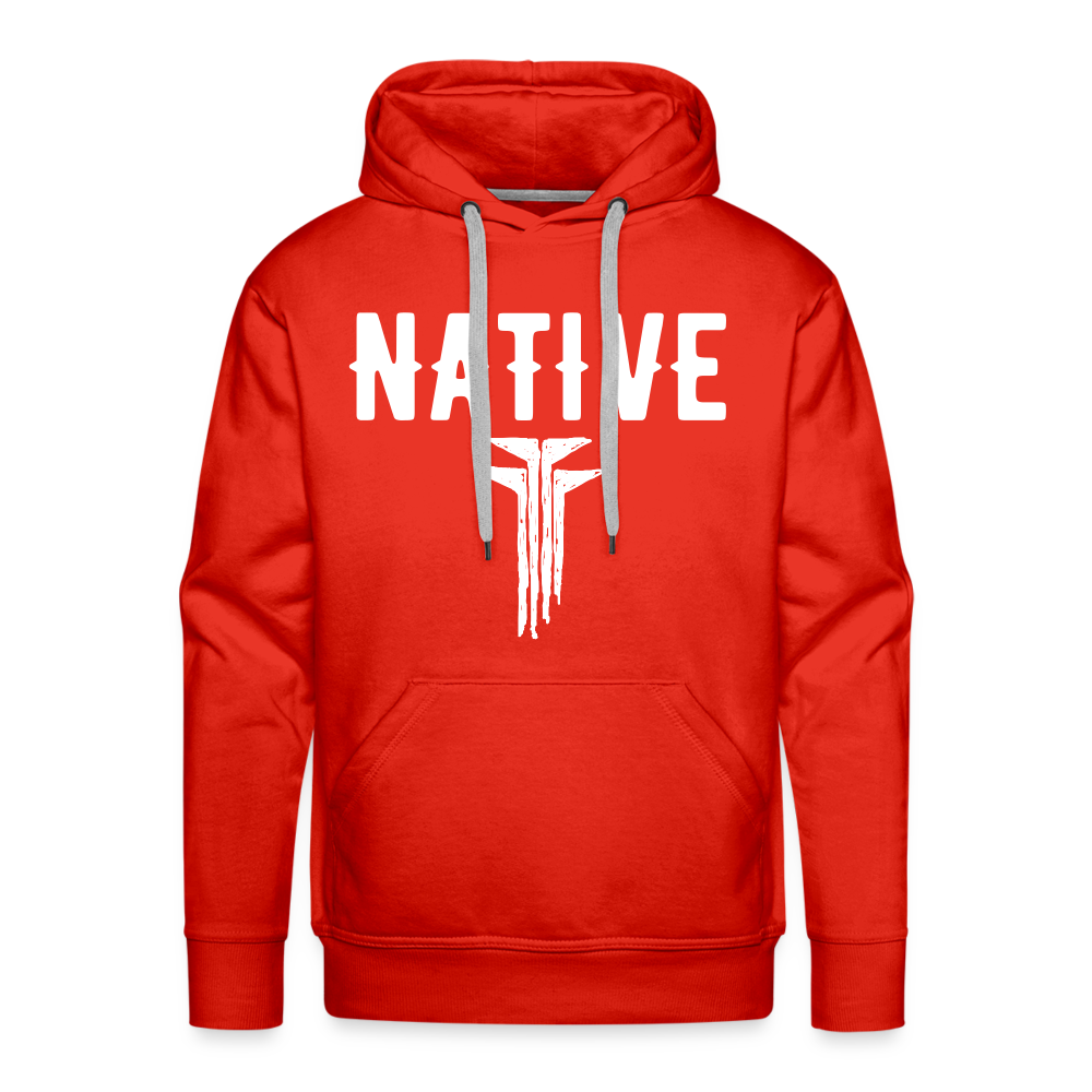 Native Frogs Sketch Men’s Premium Hoodie - red