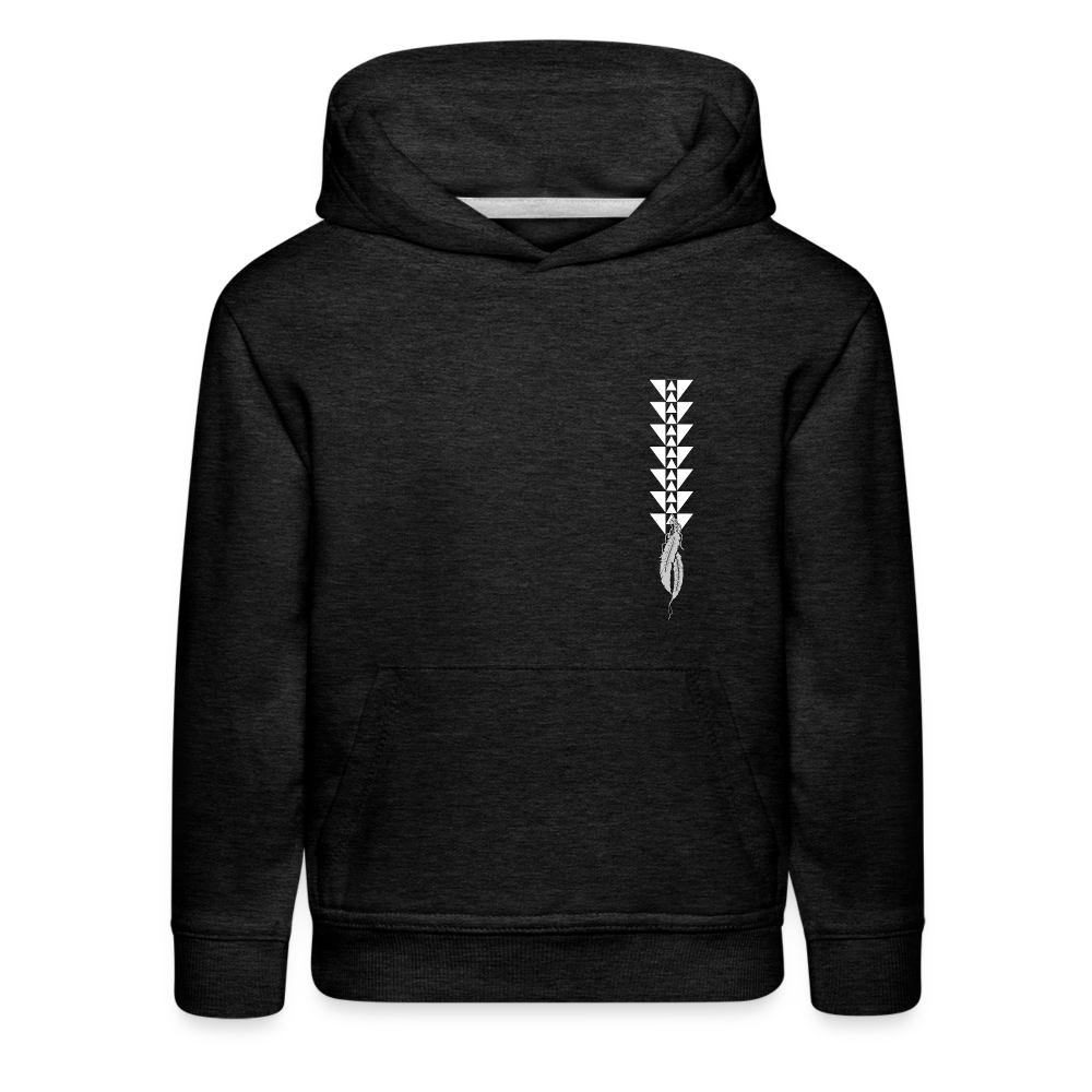 Native Raider Kids‘ Premium Hoodie - charcoal grey