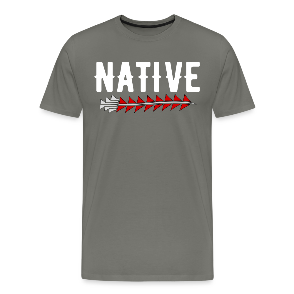 Native Sturgeon Men's Premium T-Shirt - asphalt gray