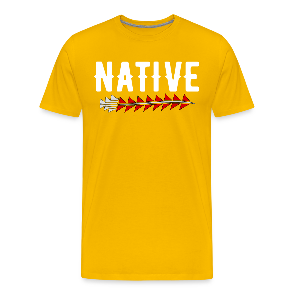 Native Sturgeon Men's Premium T-Shirt - sun yellow