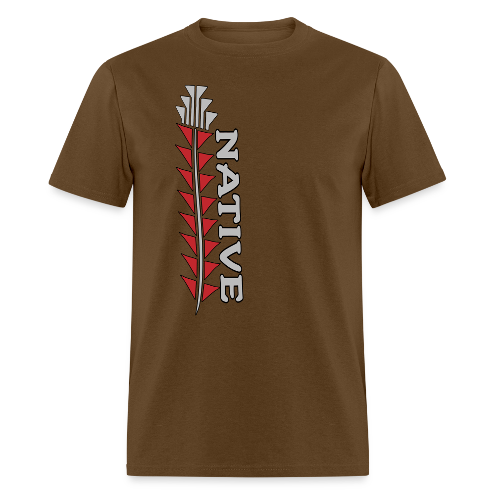 Native Sturgeon Vertical Unisex Classic T-Shirt - brown