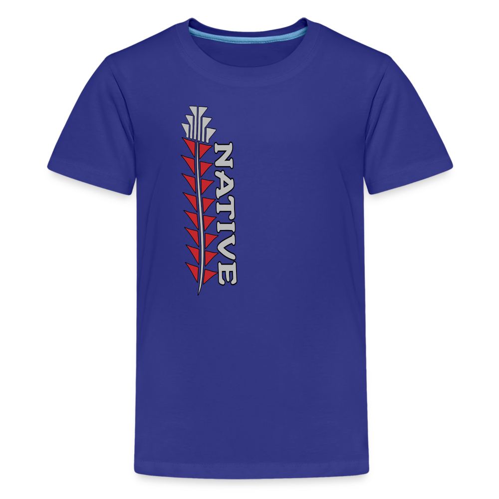 Native Sturgeon Vertical Kids' Premium T-Shirt - royal blue