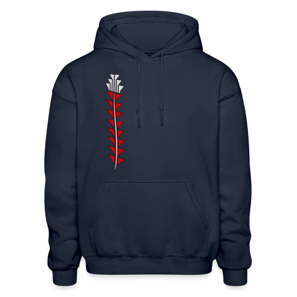 Red Sturgeon Gildan Heavy Blend Adult Hoodie - navy