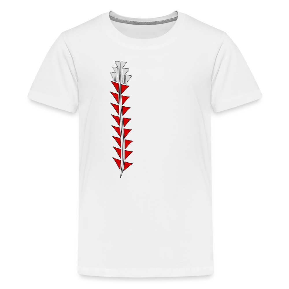 Red Sturgeon Kids' Premium T-Shirt - white