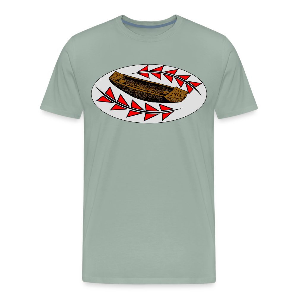 Redwood Canoe Men's Premium T-Shirt - steel green