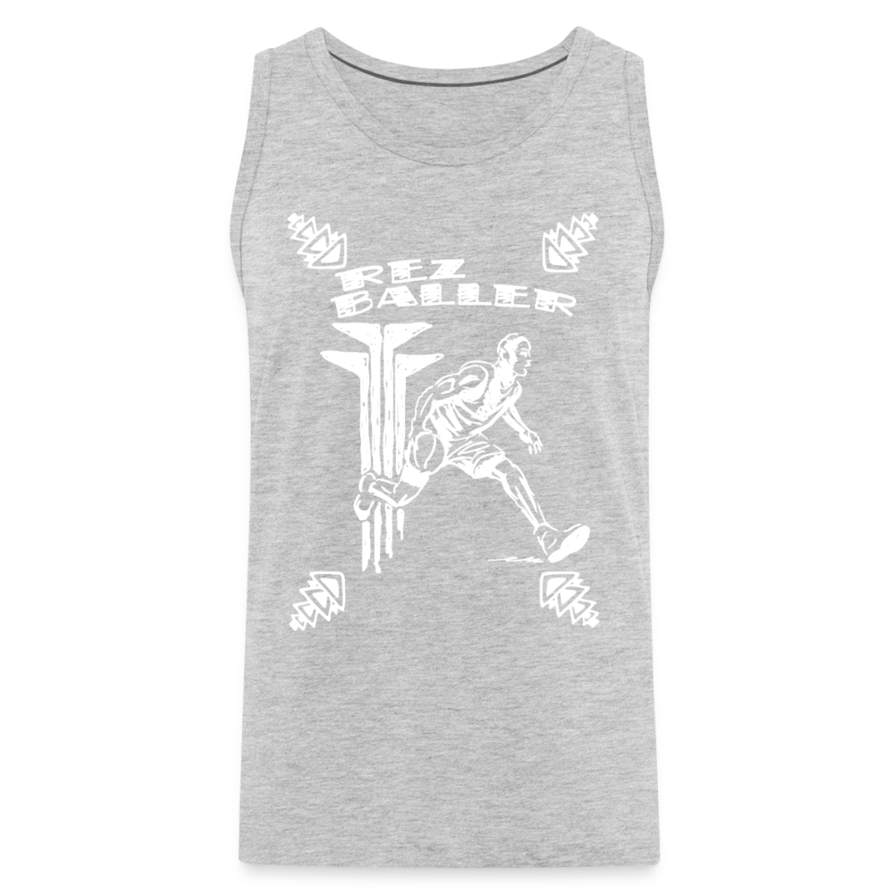 Rez Baller Men’s Premium Tank - heather gray