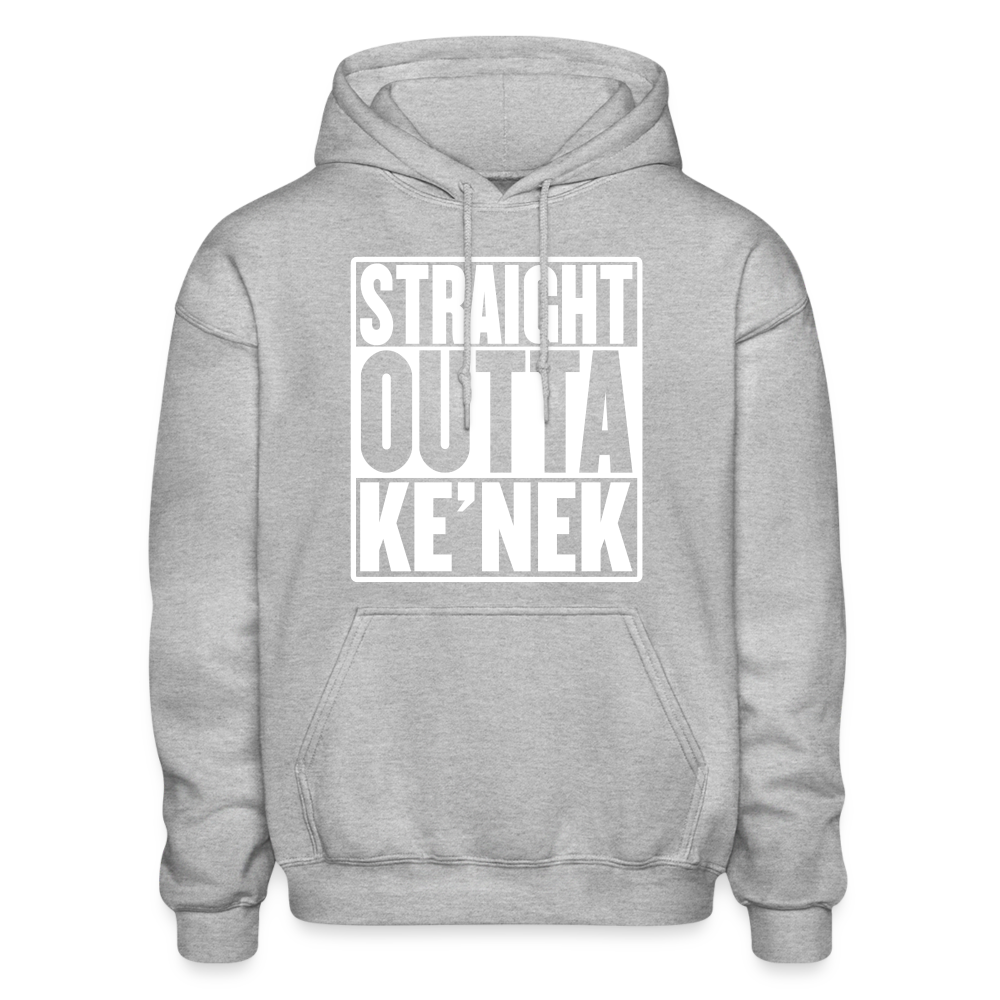 Straight Outta Ke’nek Heavy Blend Adult Hoodie - heather gray