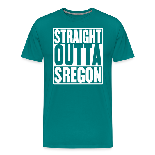 Straight Outta Sregon Men's Premium T-Shirt - teal
