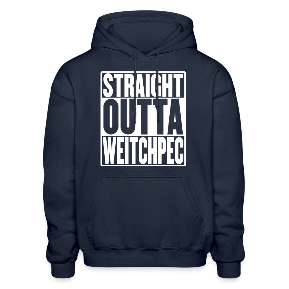 Straight Outta Weitchpec Heavy Blend Adult Hoodie - navy