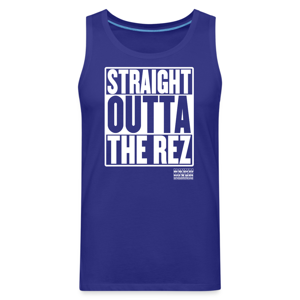 Straight Outta The Rez Men’s Premium Tank - royal blue