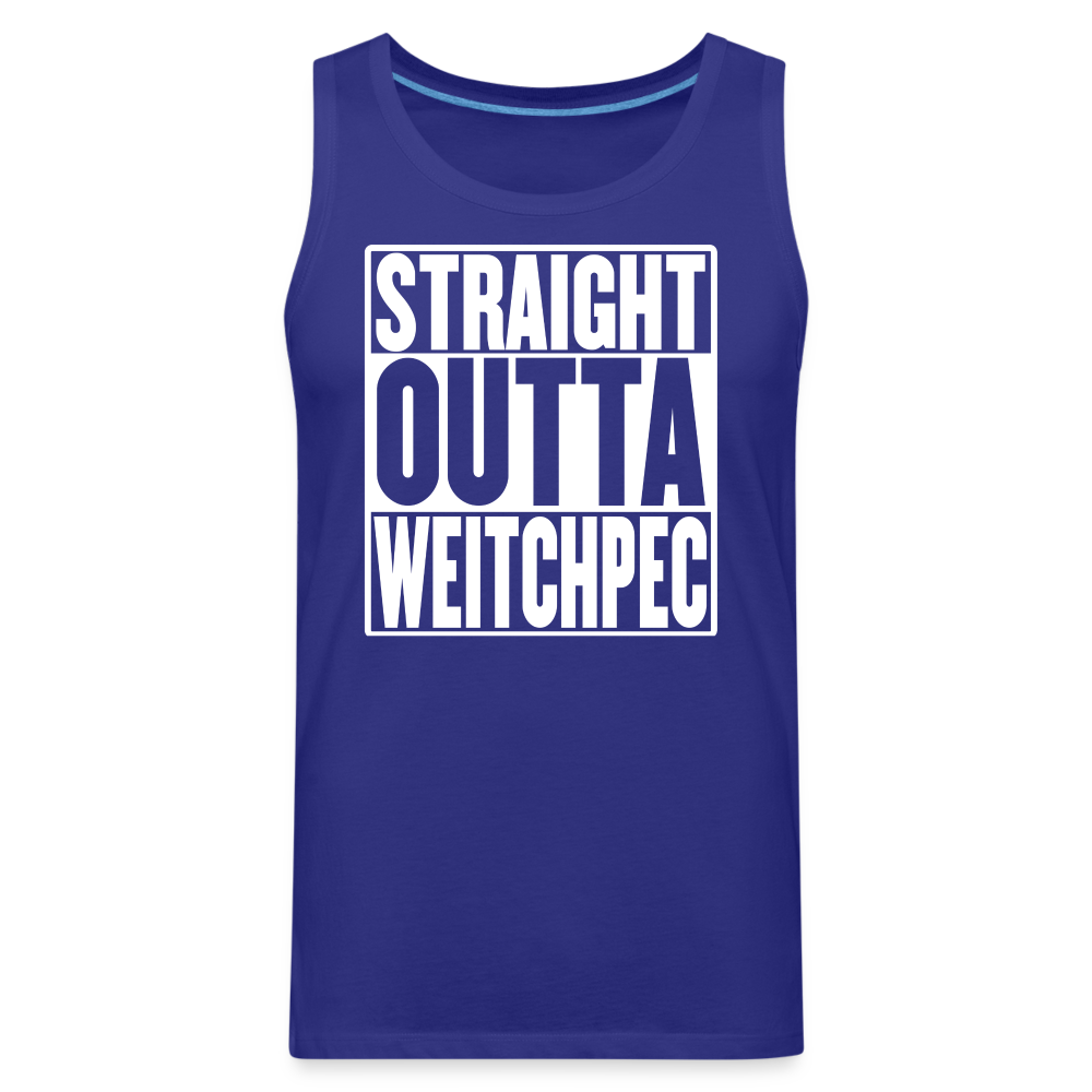 Straight Outta Weitchpec Men’s Premium Tank - royal blue