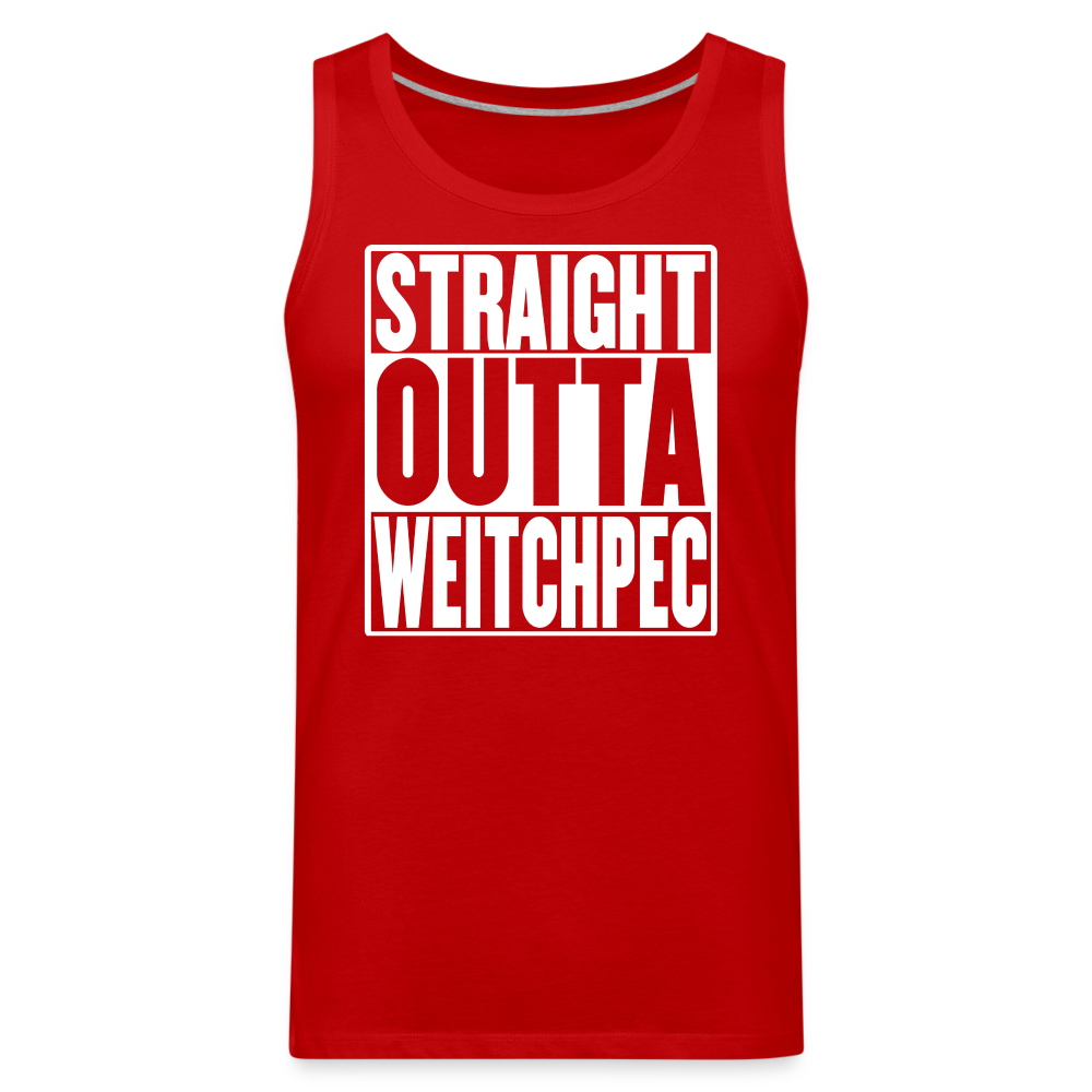 Straight Outta Weitchpec Men’s Premium Tank - red