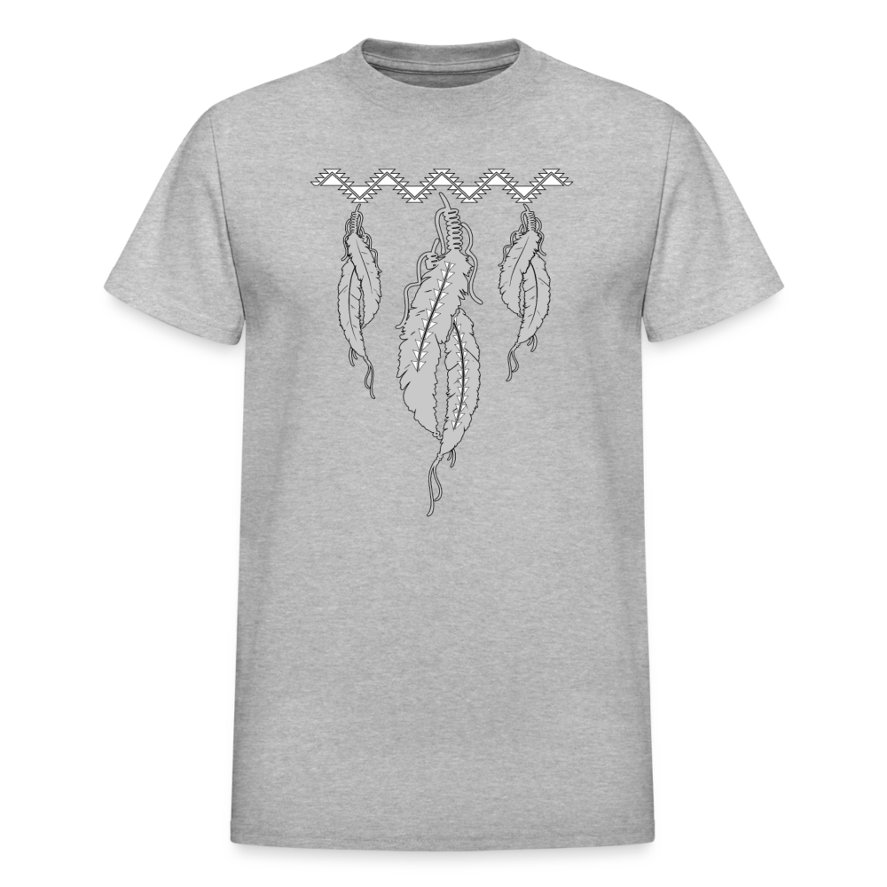 Sturgeon Feathers w Swallow Tail Ultra Cotton Adult T-Shirt - heather gray