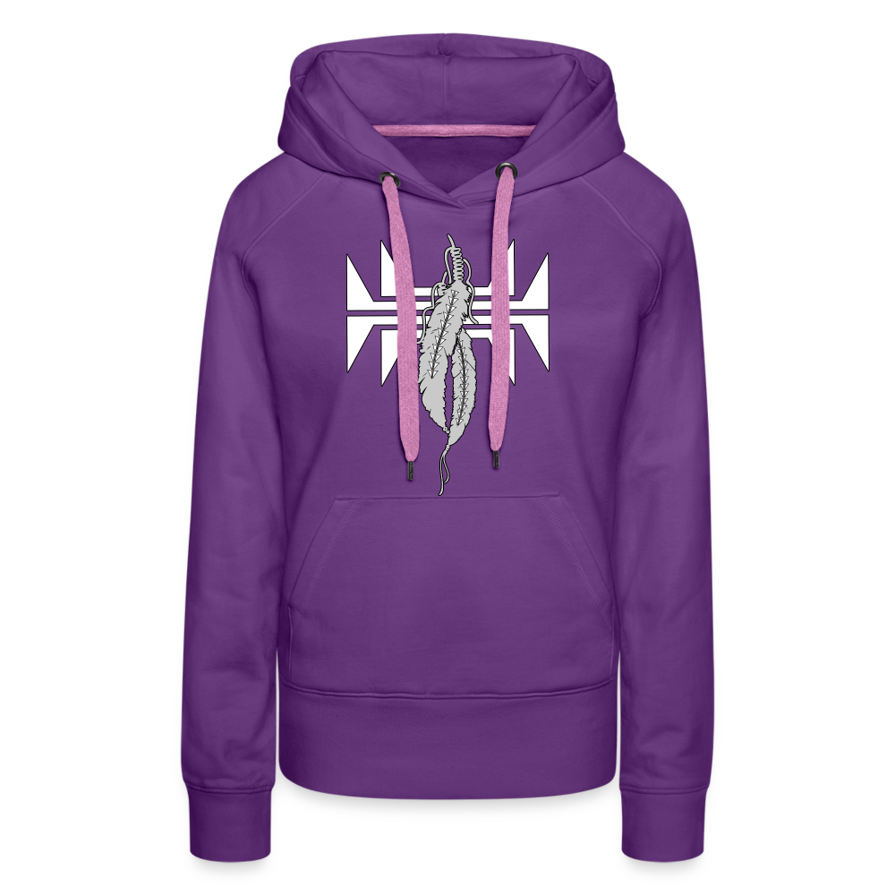 Sturgeon Feathers Women’s Premium Hoodie - purple