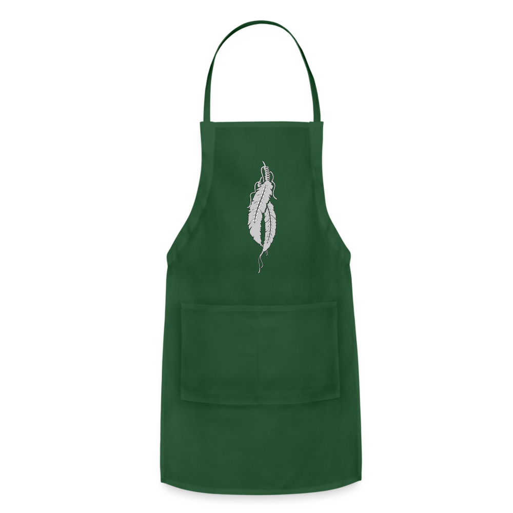 Sturgeon Feathers Women’s Apron - forest green