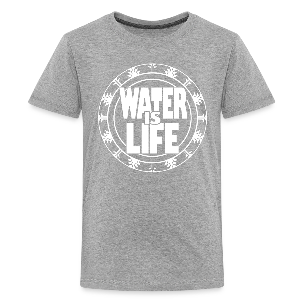 Water Is Life Kids' Premium T-Shirt - heather gray