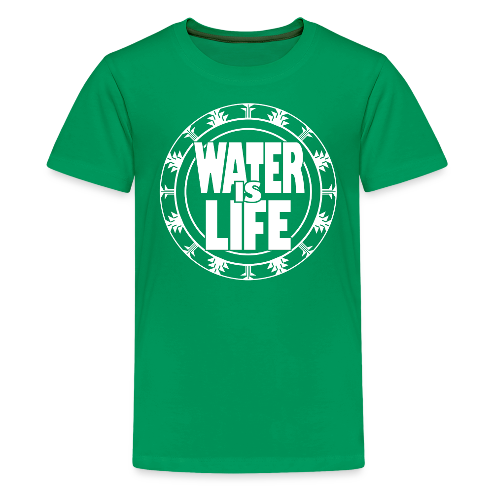 Water Is Life Kids' Premium T-Shirt - kelly green
