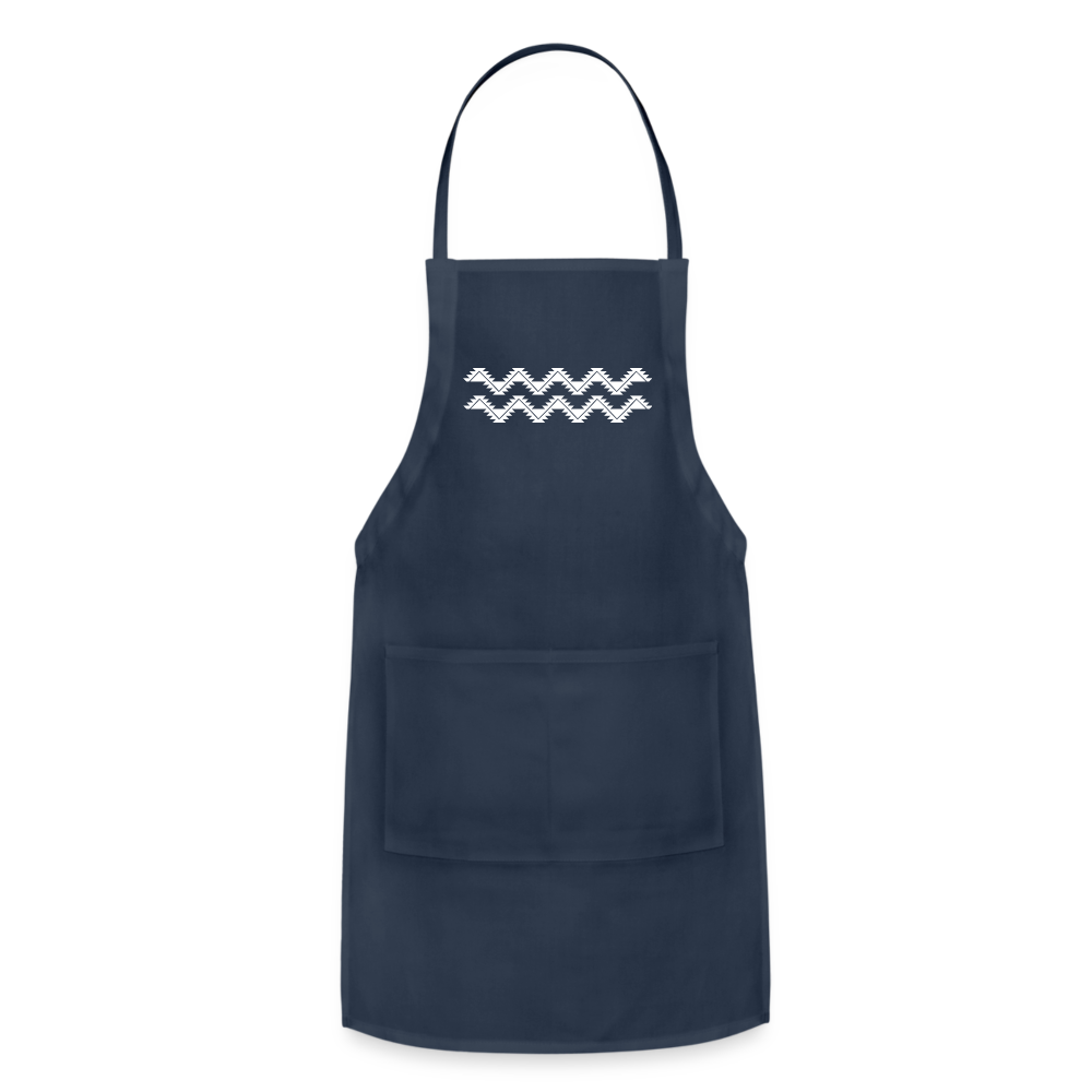 Swallowtail Adjustable Apron - navy